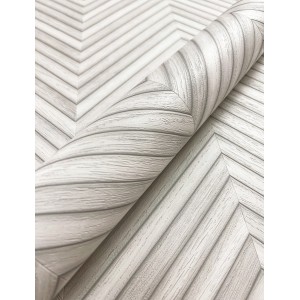 Newroom Vliestapete Yasha Light Grey Holz Modern FSC®