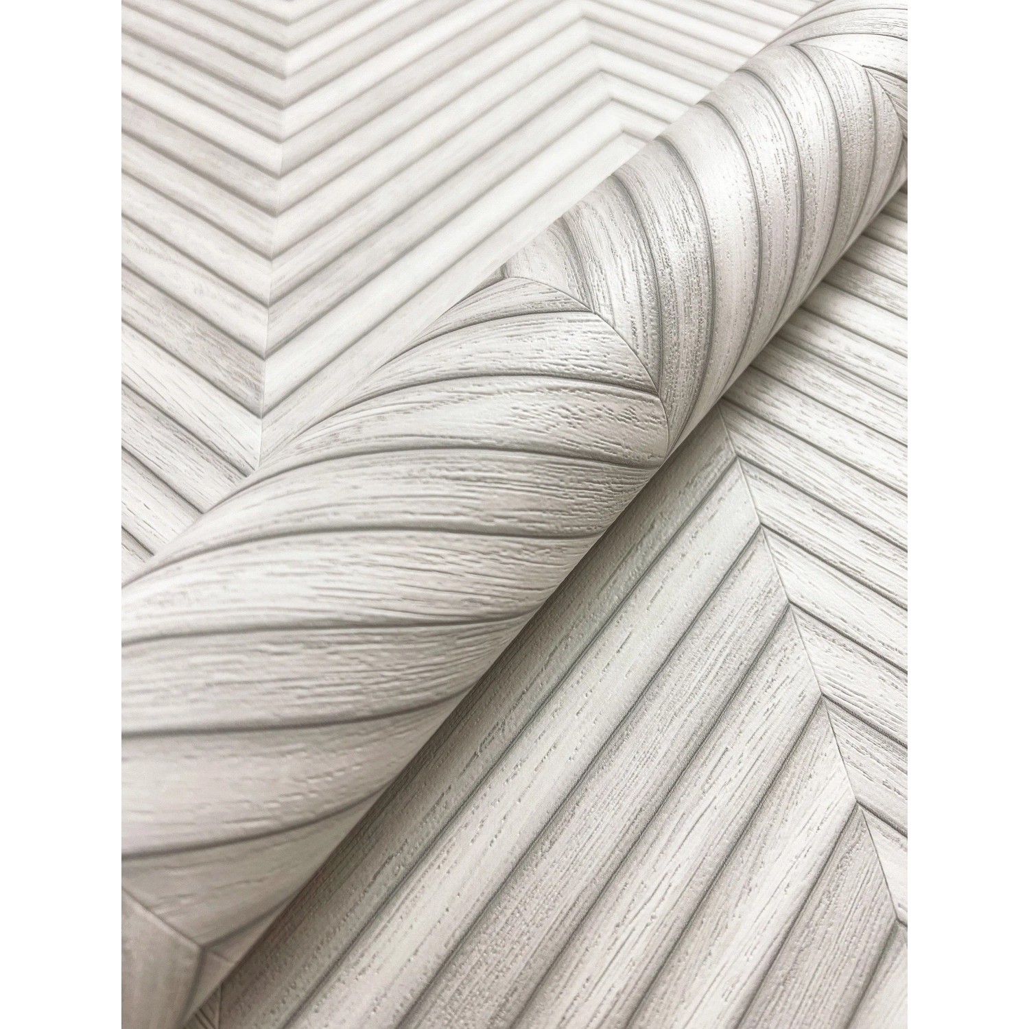 Newroom Vliestapete Yasha Light Grey Holz Modern FSC®