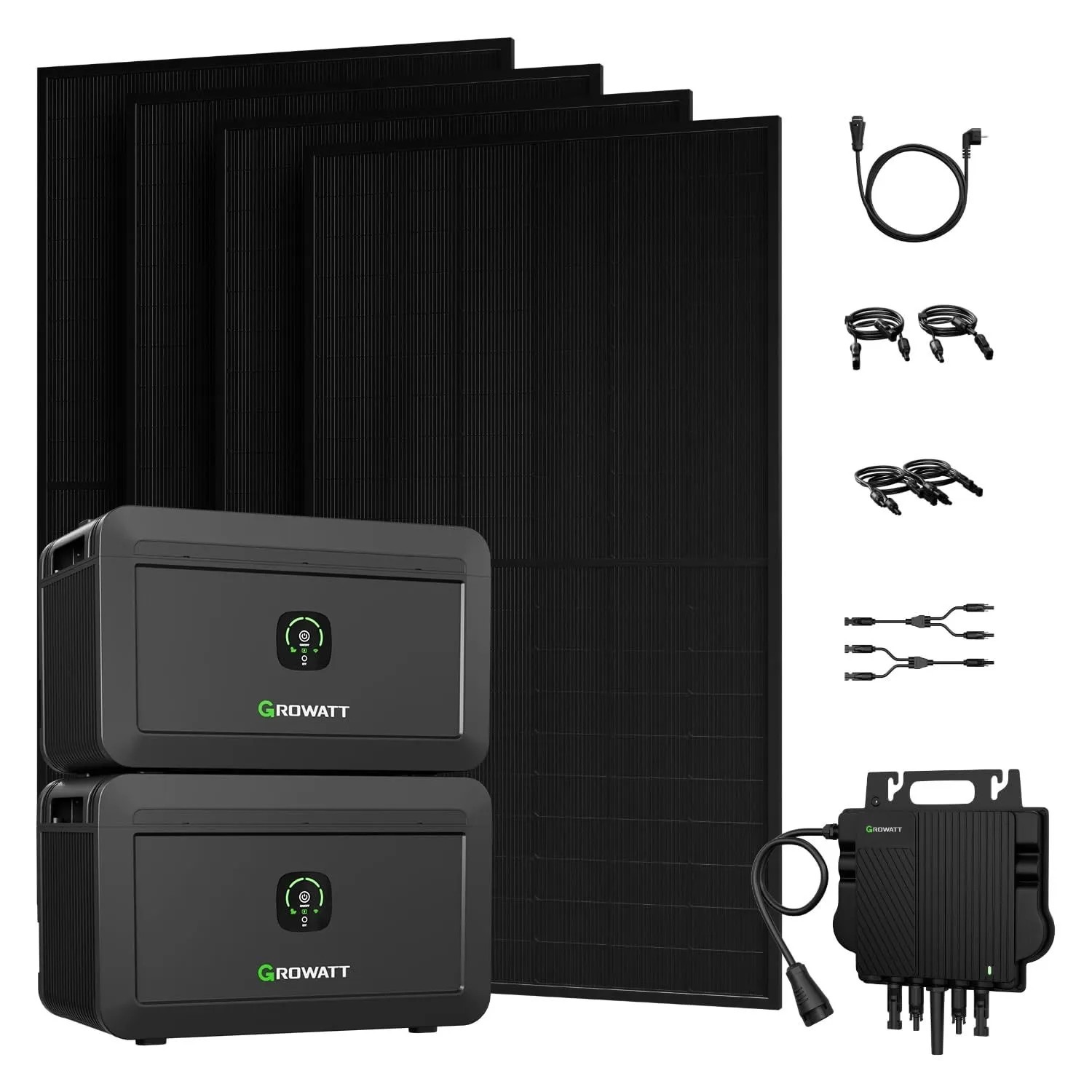 Growatt NOAH 2000 Speicher 4096Wh und NEO 800M-X mit JA Solar 500Wp x4 0% MwSt