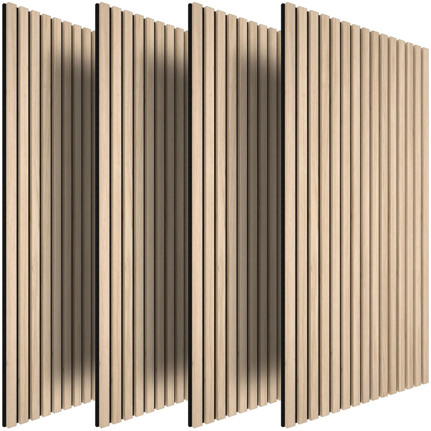Tectake Akustikpaneele Sonic Wall Ii Holzoptik In Eiche Hell Schallabsorbierender Filz  110 x 50 x 1 8 cm Eiche Hell