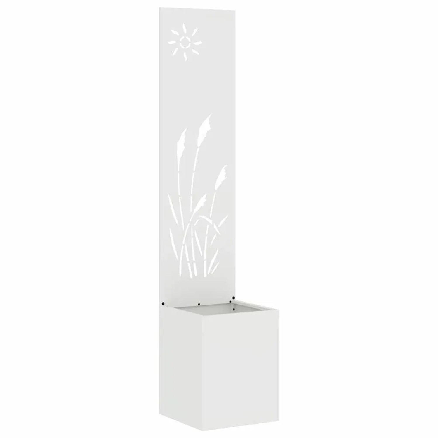 vidaXL Garten Sichtschutz-Leinwand Weiß 32 x 140 cm 876358