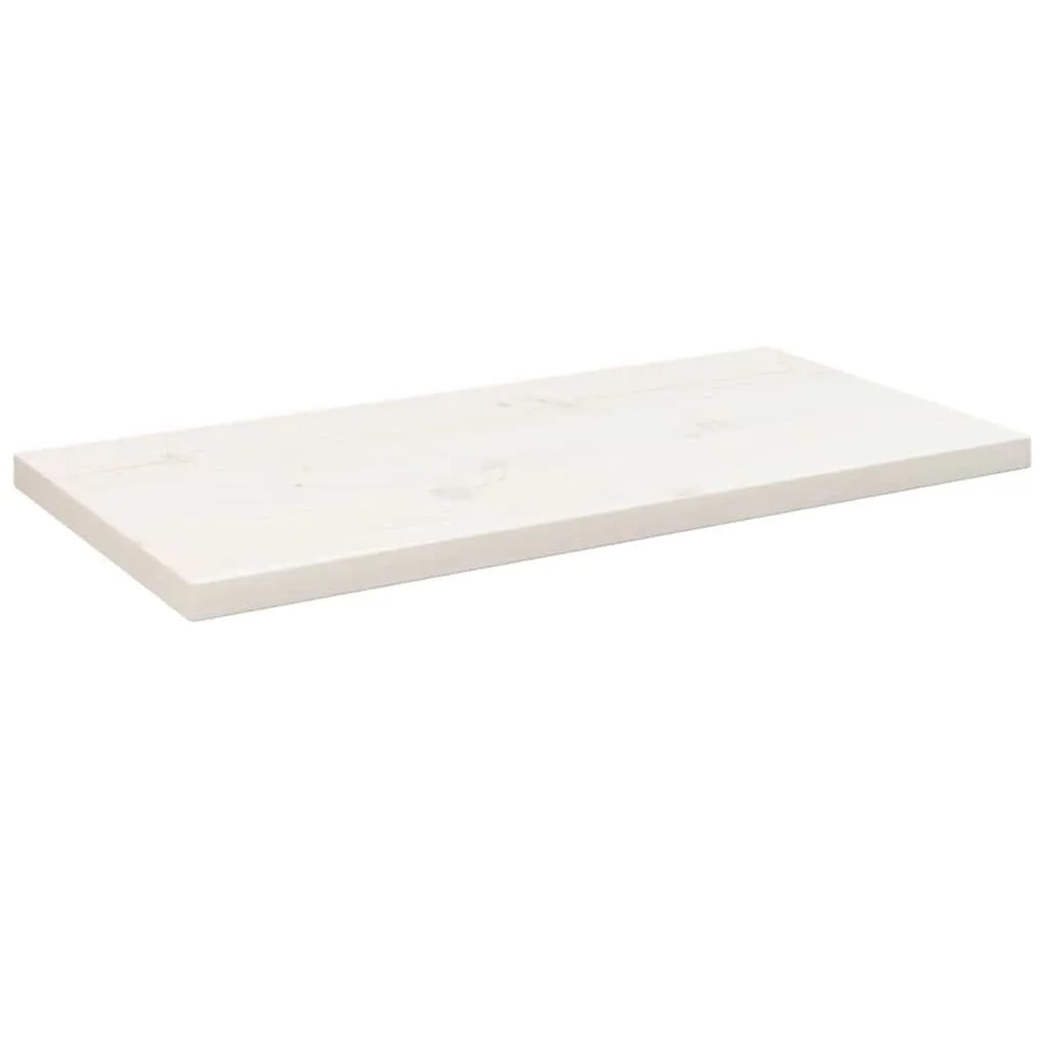 vidaXL Tischplatte Weiß 80x40x2,5 cm Massivholz Kiefer Rechteckig 824401