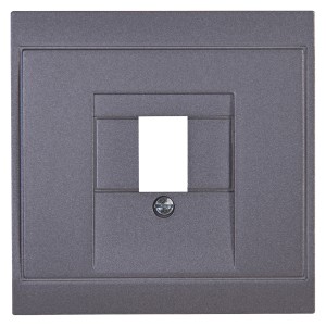 Kopp TAE-Abdeckung Malta in Anthrazit für Telefonanschlussdose.