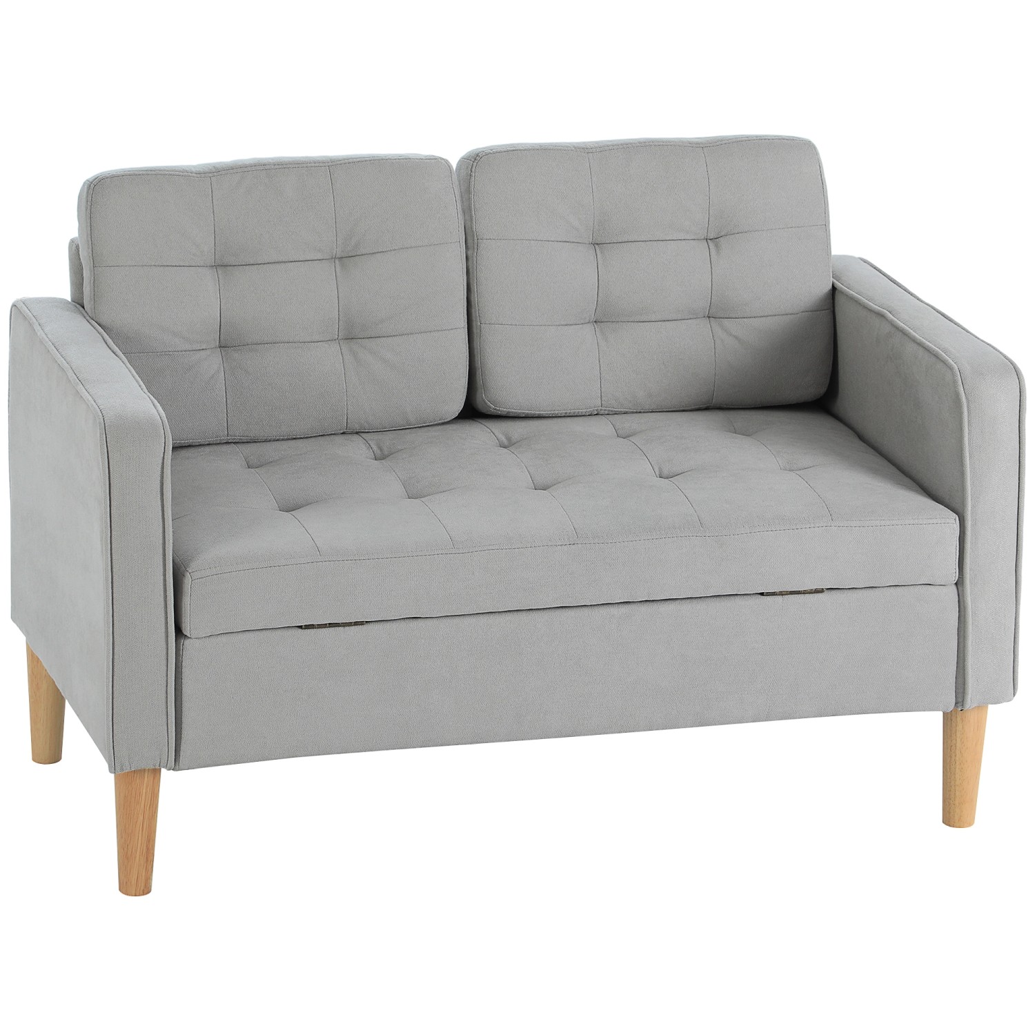 HOMCOM 2 Sitzer Sofa mit Stauraum günstig online kaufen