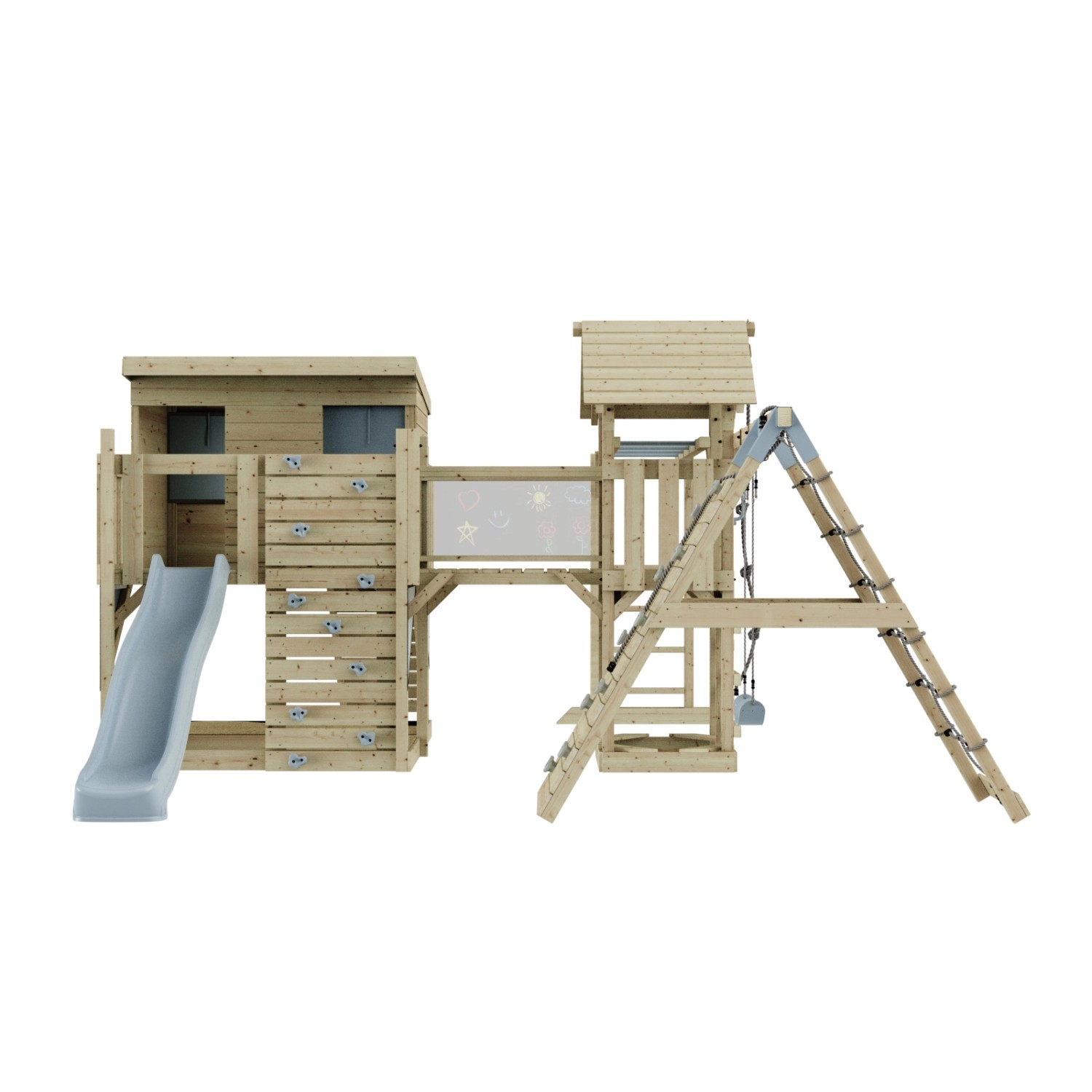 OutdoorToys Spielturm Bene mit Kinderschaukel Eisblau günstig online kaufen