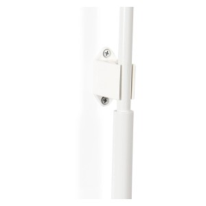 Weißer Avosdim Kurbelhalter für Rollladen mit runder/sechskant Kurbelstange.