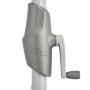 Detailaufnahme: Kurbelmechanismus des Suncomfort by Glatz Marktschirms in Light Grey.