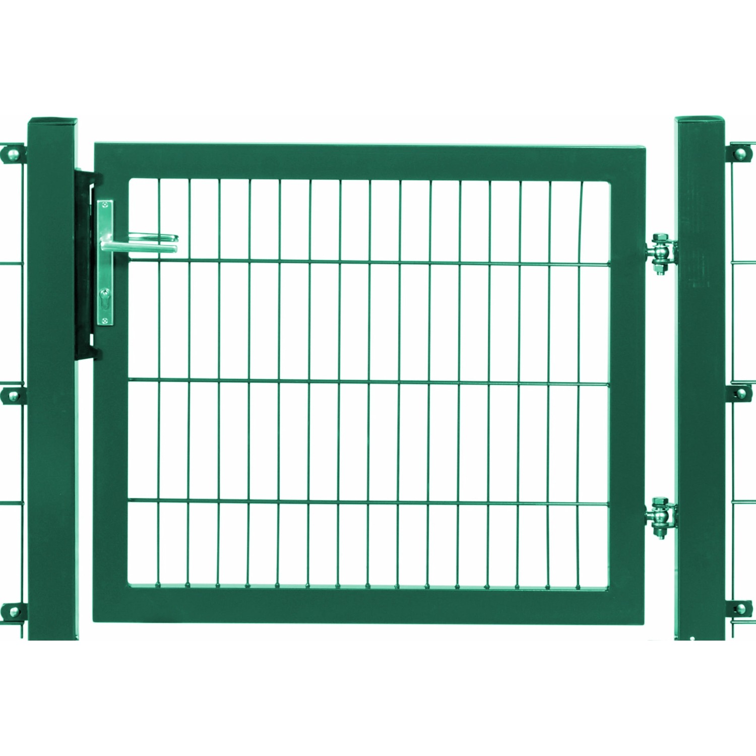 Einzeltor Premium Doppelstabmattenfüllung Grün Rahmen 140 x 100 cm