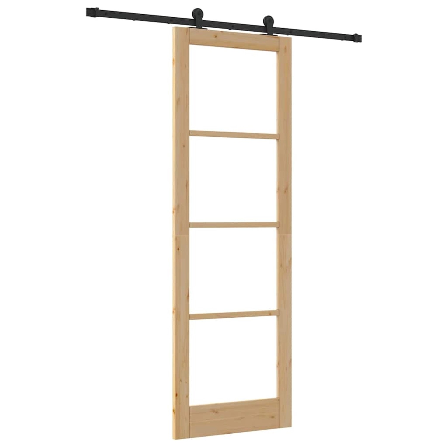 vidaXL Schiebetür ORKDAL Braun 78 x 232 cm Holz und Metall 3331995 günstig online kaufen