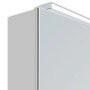 Detailaufnahme: DSK Spiegelschrank Aluminio Vegas, alufarben, 70 cm breit.