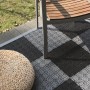 Andiamo Klick-Fliese Schwarz, 7er Set, 38x38cm. Holzfliesen für Balkon und Terrasse im Schachbrettmuster.