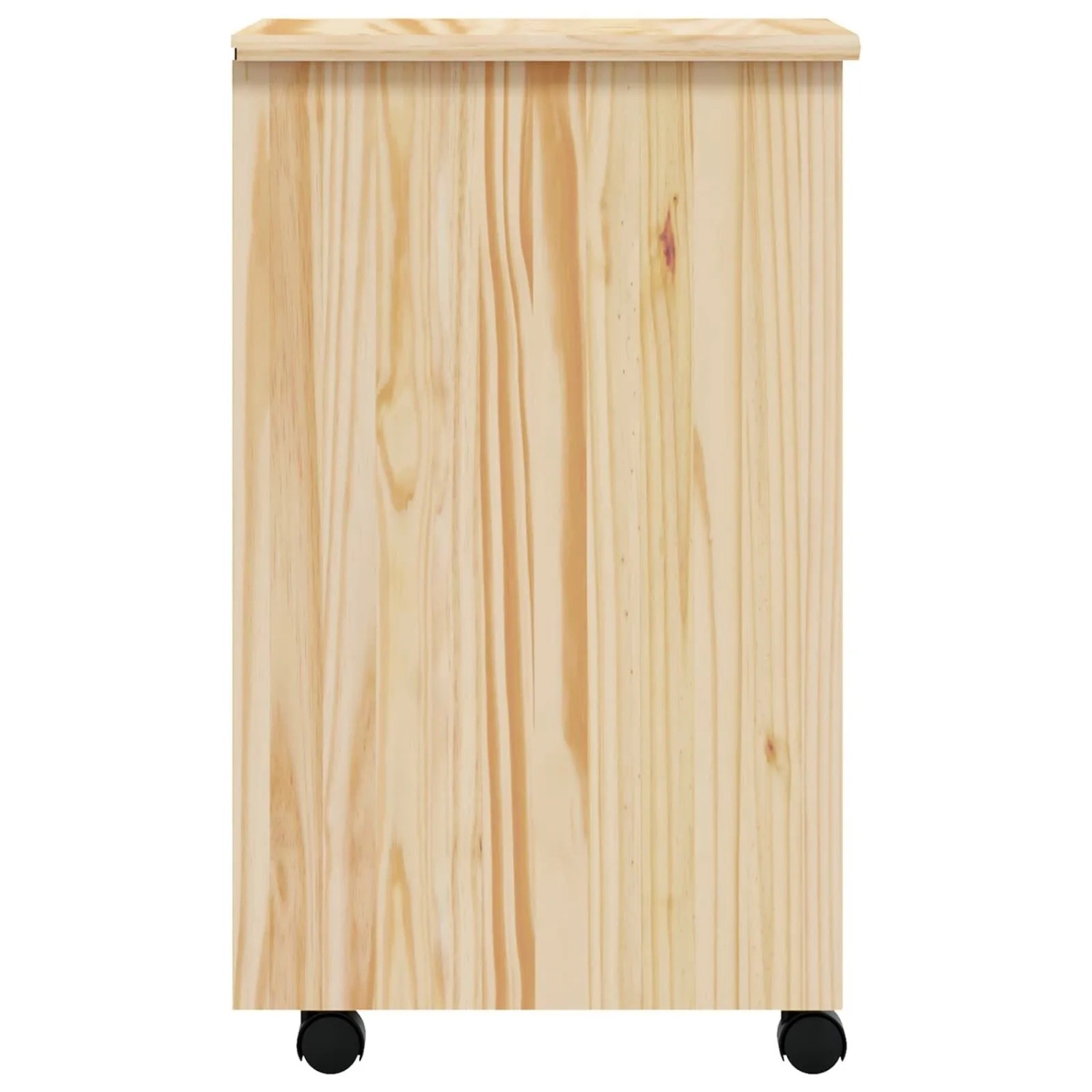 vidaXL Rollcontainer mit Schubladen MOSS Klarlack 34 x 39 x 65,5 cm 42032400_6