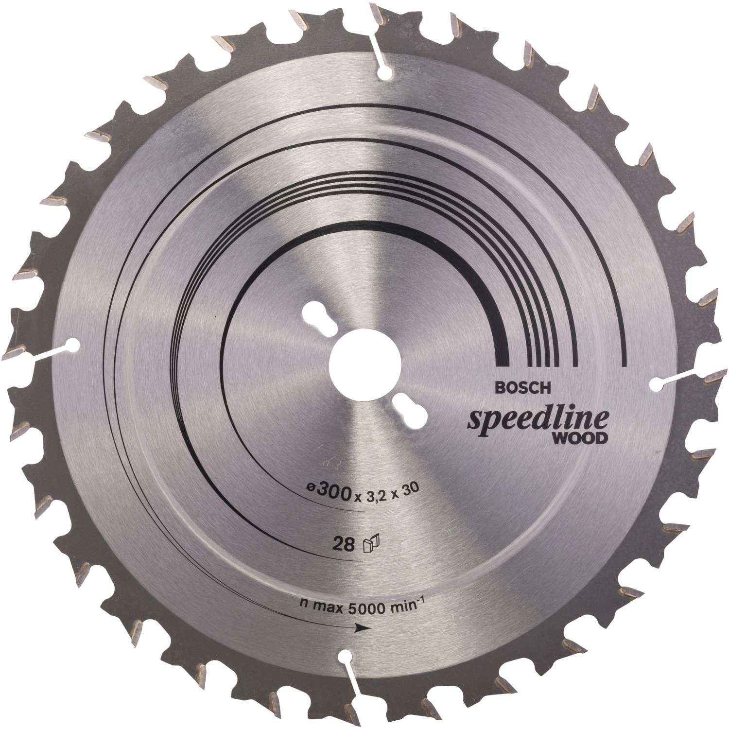Bosch Kreissägeblatt Speedline Wood 300 x 30 x 3,2 mm 28 Zähne