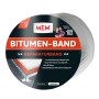 MEM Bitumen-Band Alu, 10cm x 10m Rolle. Dichtungsband für Bauabdichtungen, alufarben.