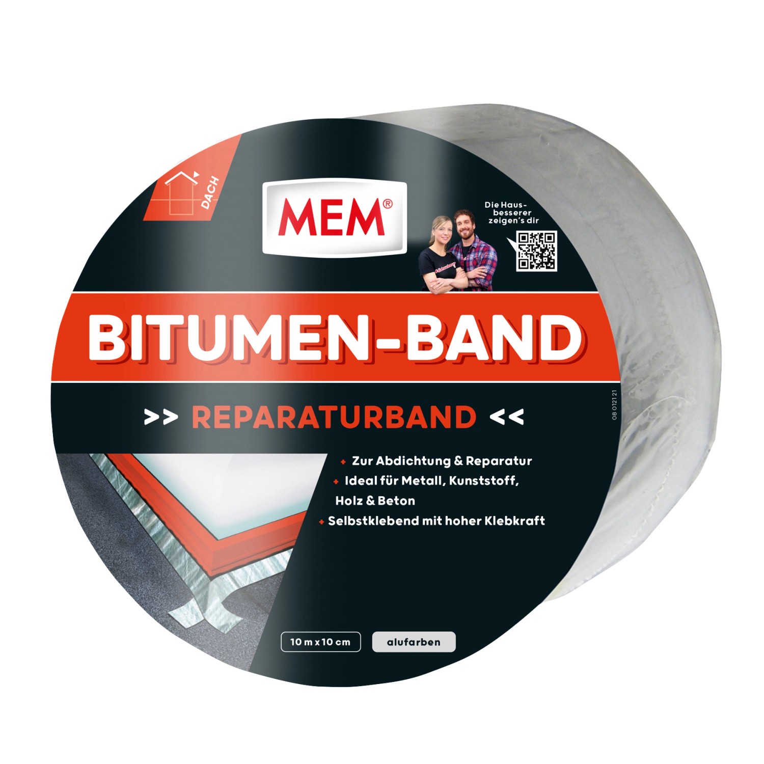 MEM Bitumen-Band Alu 10 cm x 10 m