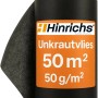Rolle Hinrichs Unkrautvlies, 50m Gartenvlies gegen Unkraut, schwarz.