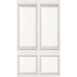 Weiße A.S. Création Vliestapete Wallpanel mit Kassettendesign für Wandgestaltung.