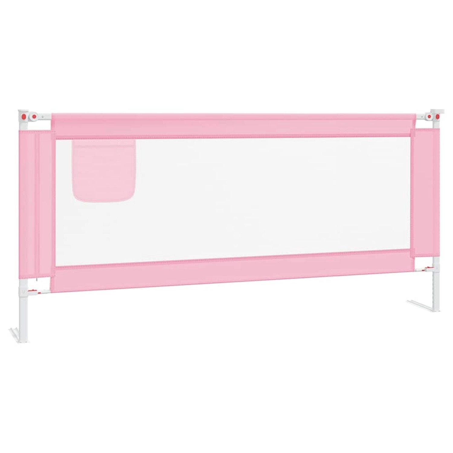 Thumbnail - vidaXL Kleinkindbettschutzgitter Rosa 200x25 Cm Stoff 832009