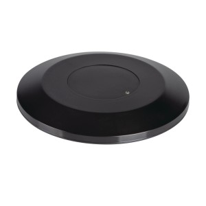 Schwarzer Kanlux Bewegungsmelder Pir Presensor NT für Deckenmontage.