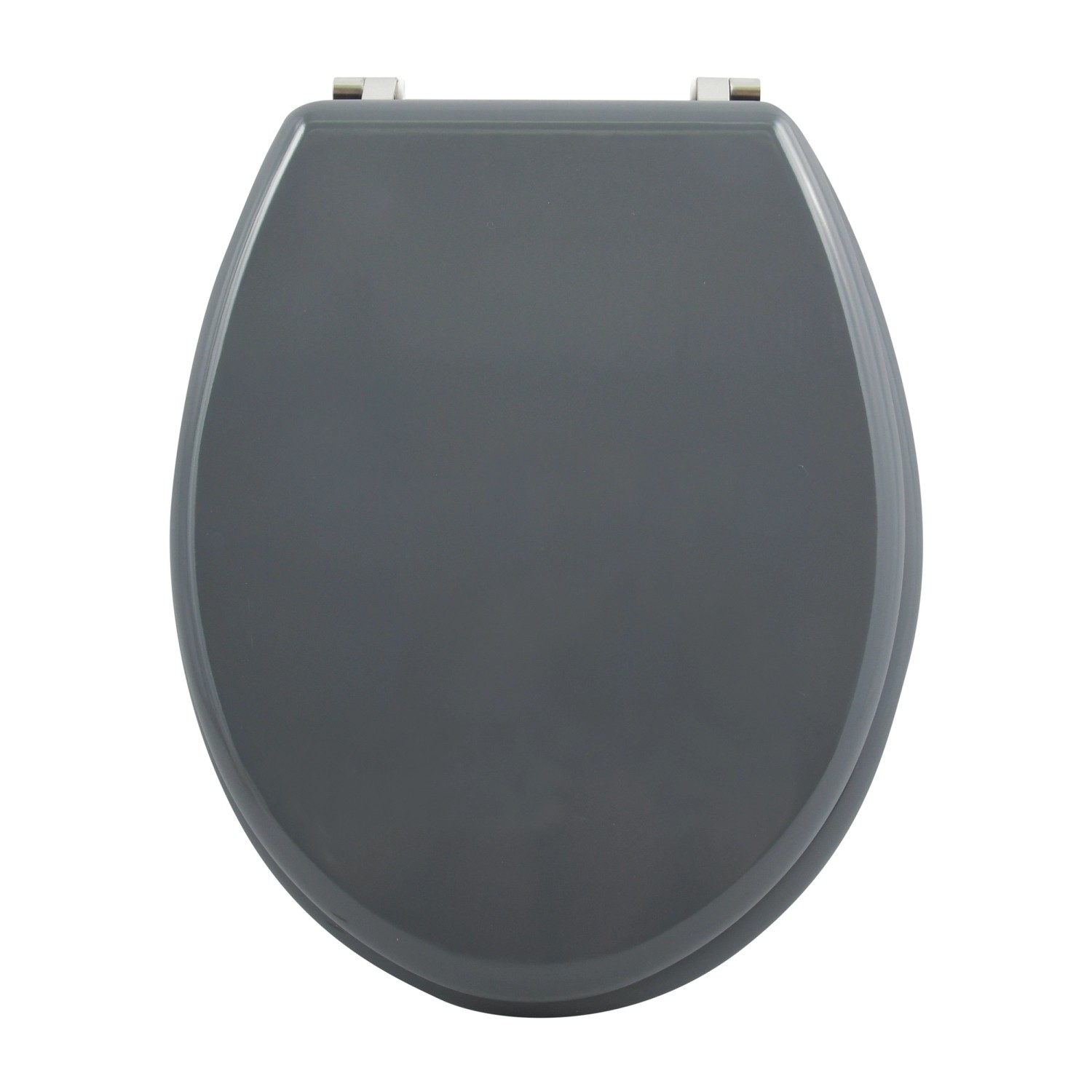 MSV WC-Sitz MDF 45 cm x 37 cm x 5,6 cm Dunkelgrau günstig online kaufen