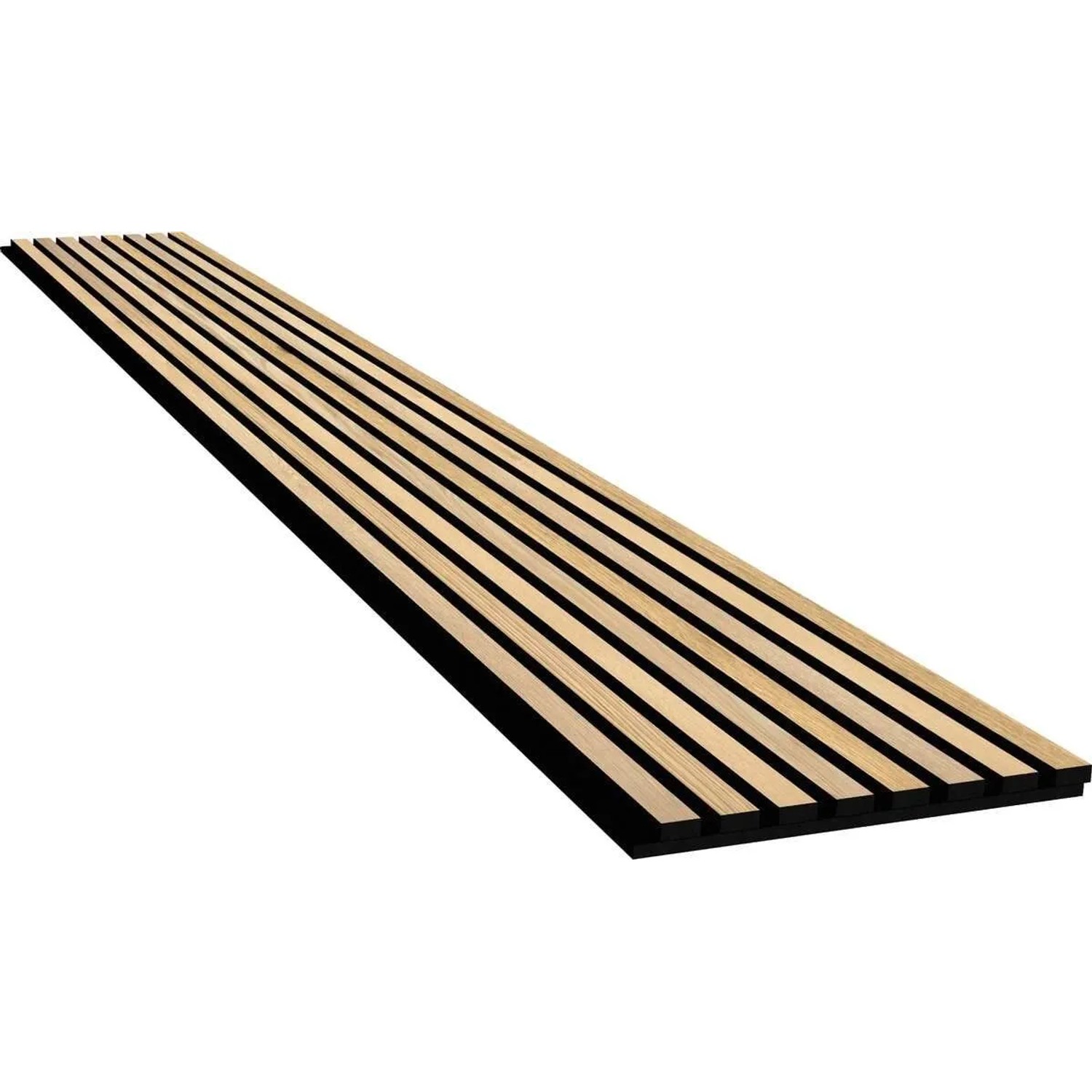 Swiss Aqua Technologies Akustikpaneel 32 x 260CM MDF-Lamellen Schallschutz Wandpaneel für Innenräume Natur-Eiche