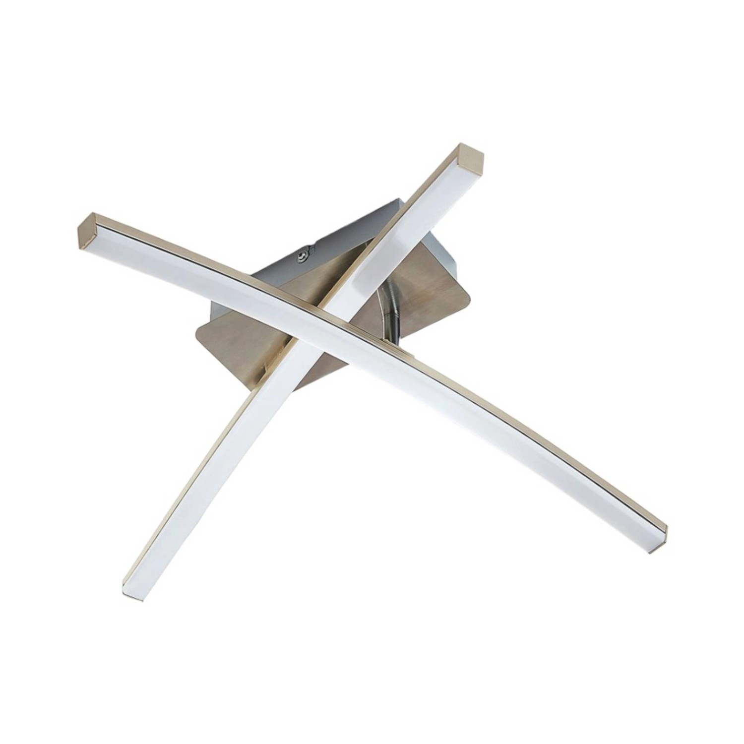 Lindby LED Deckenleuchte Laurenzia 9621599 Dimmbar Modern in Alu aus Metall 2-flammig Wohnzimmerleuchte