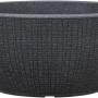 Scheurich Pflanzschale Barceo, Ø 39cm, Stony Black, aus Kunststoff mit Baumrinden-Optik.