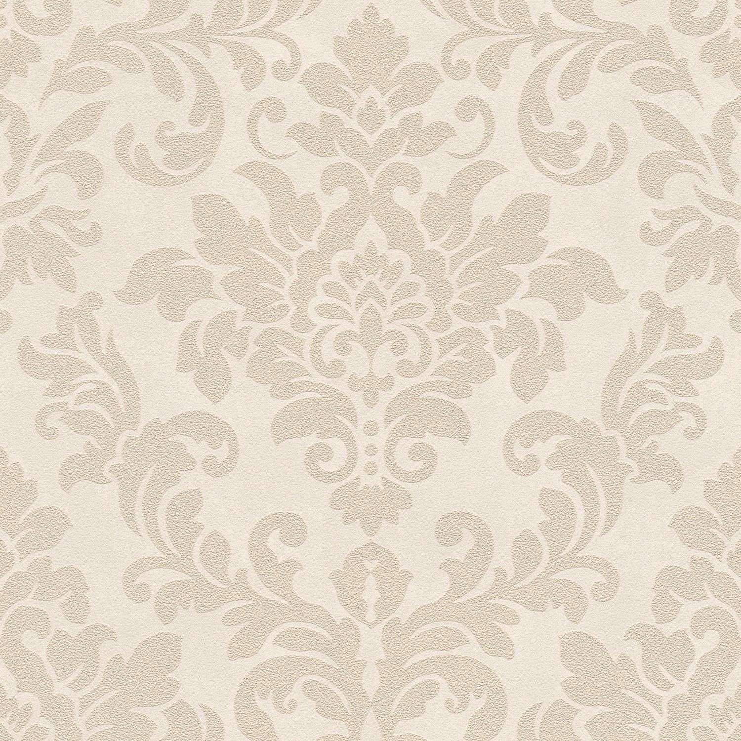 PROFHOME 372703-GU Barock Tapete Glitzer schimmernd Beige Creme Gold 0,53 m günstig online kaufen