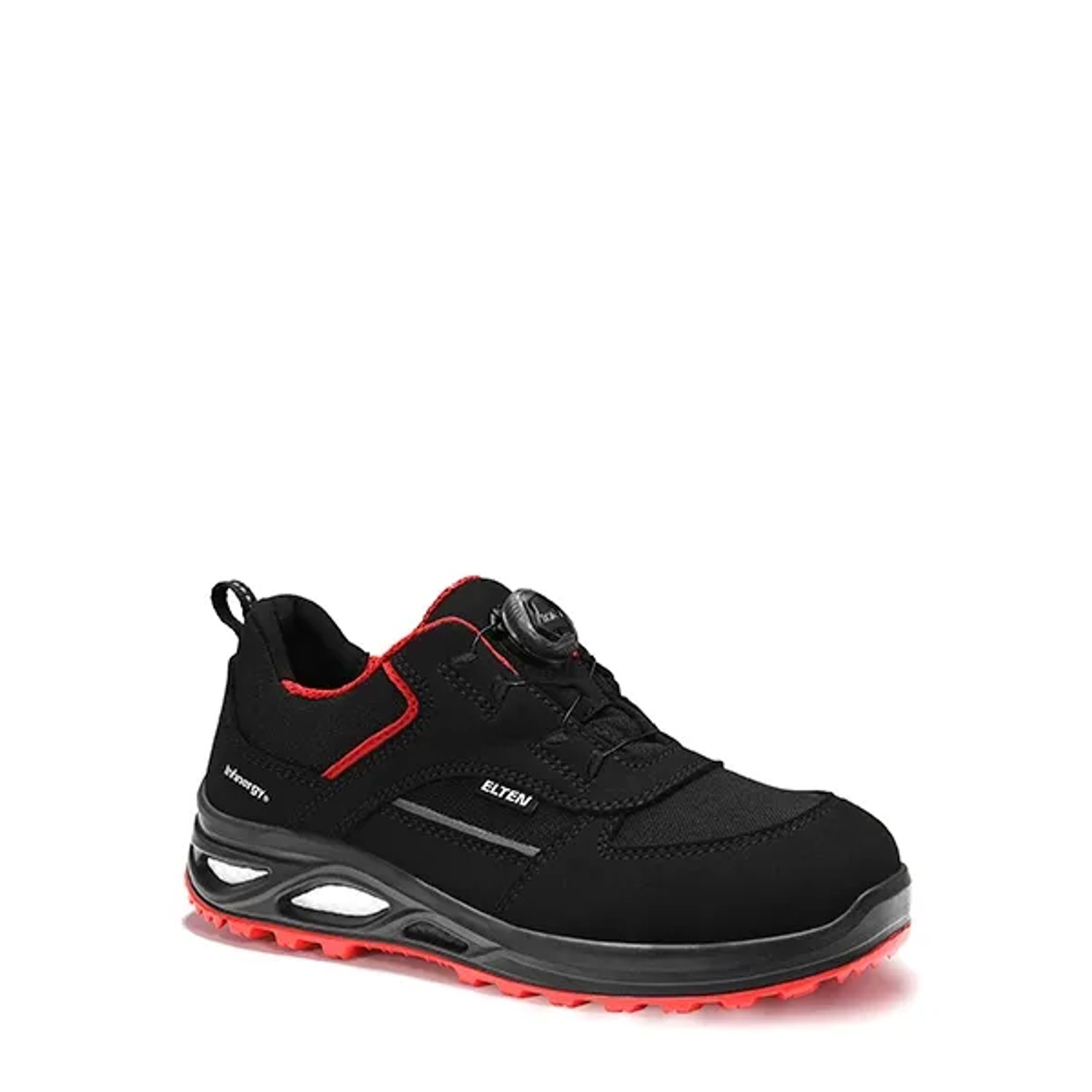 Elten Damen-Sicherheitshalbschuh Hannah Xxtl Boa Black-Red Low Esd S3 Gr. 35