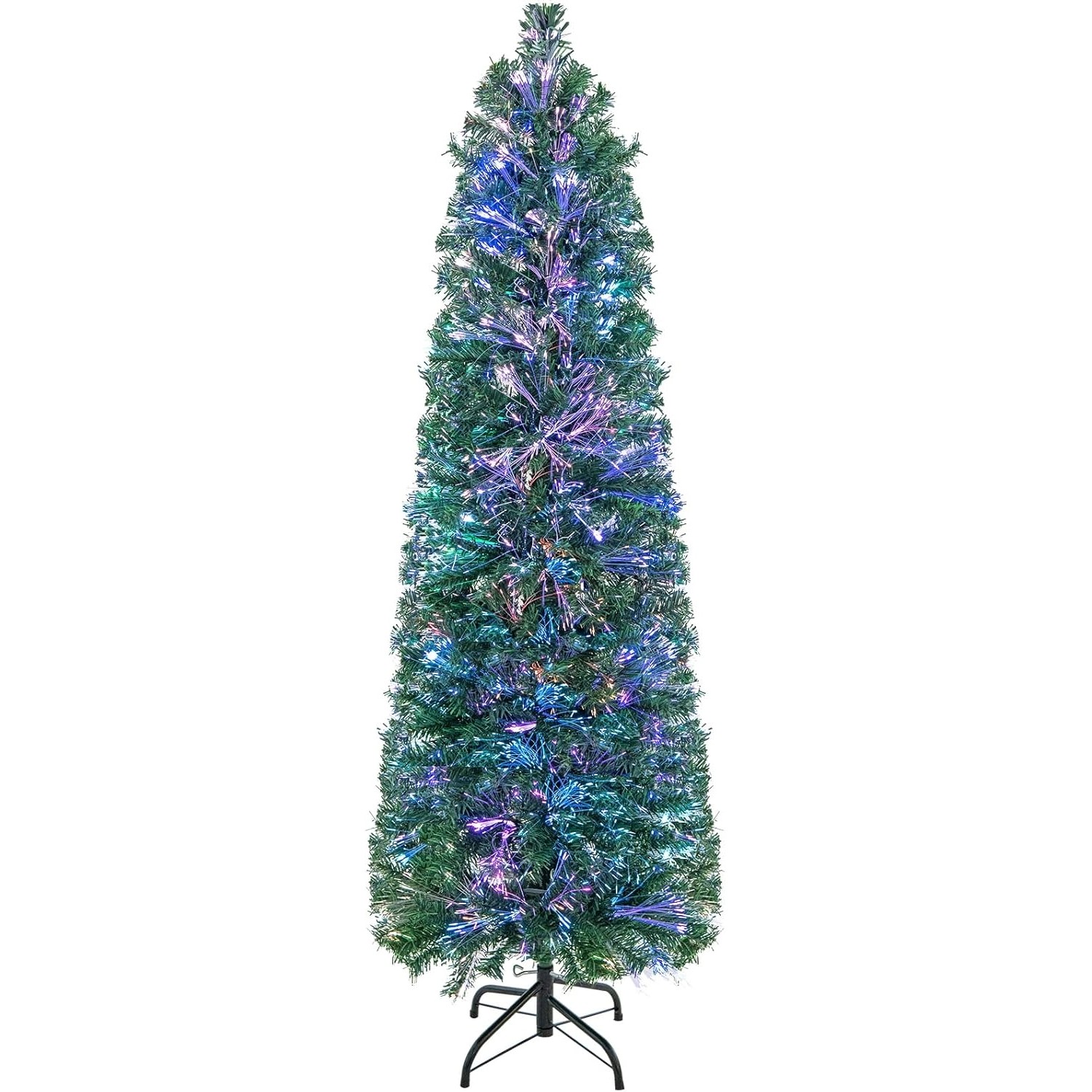 Costway Künstlicher Weihnachtsbaum mit Beleuchtung & 361 Spitzen 150cm