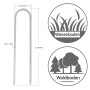Verzinkter U-Erdanker (150x30mm, Ø3,2mm) für Garten & Camping. Geeignet für Wiesen- und Waldboden.