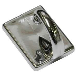 Gardinia Raffhaken, selbstklebend, Chrom-Optik für Gardinenschienen.