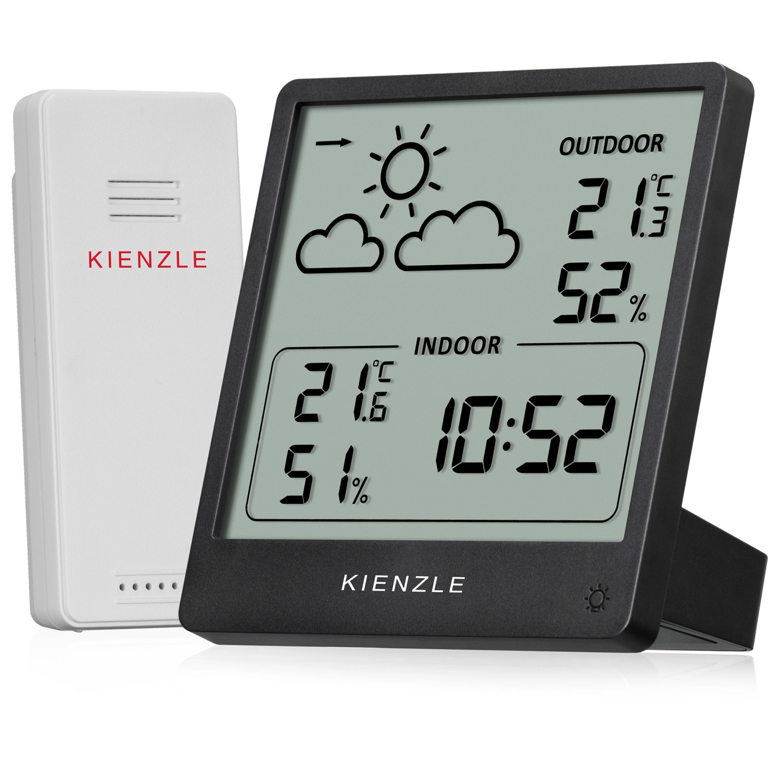 Kienzle Funk-Wetterstation Slim Schwarz günstig online kaufen