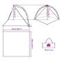 vidaXL Strandzelt Grau Quick Release Wasserdicht 4004154_13