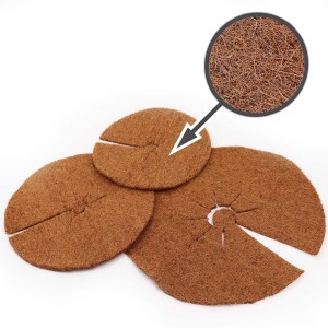 Aquagart Kokos Mulchscheiben 30cm, Kokosfaser Pflanzenschutzmatten für Teichbepflanzung.