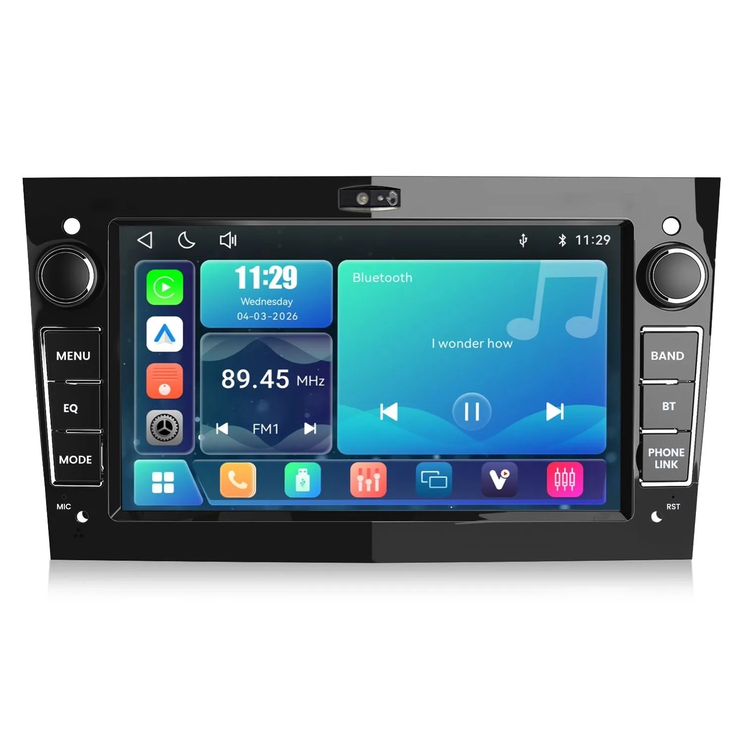 Junsun Autoradio Für Opel Corsa D Astra H - Klavier Schwarz Linux Gestensteuerung
