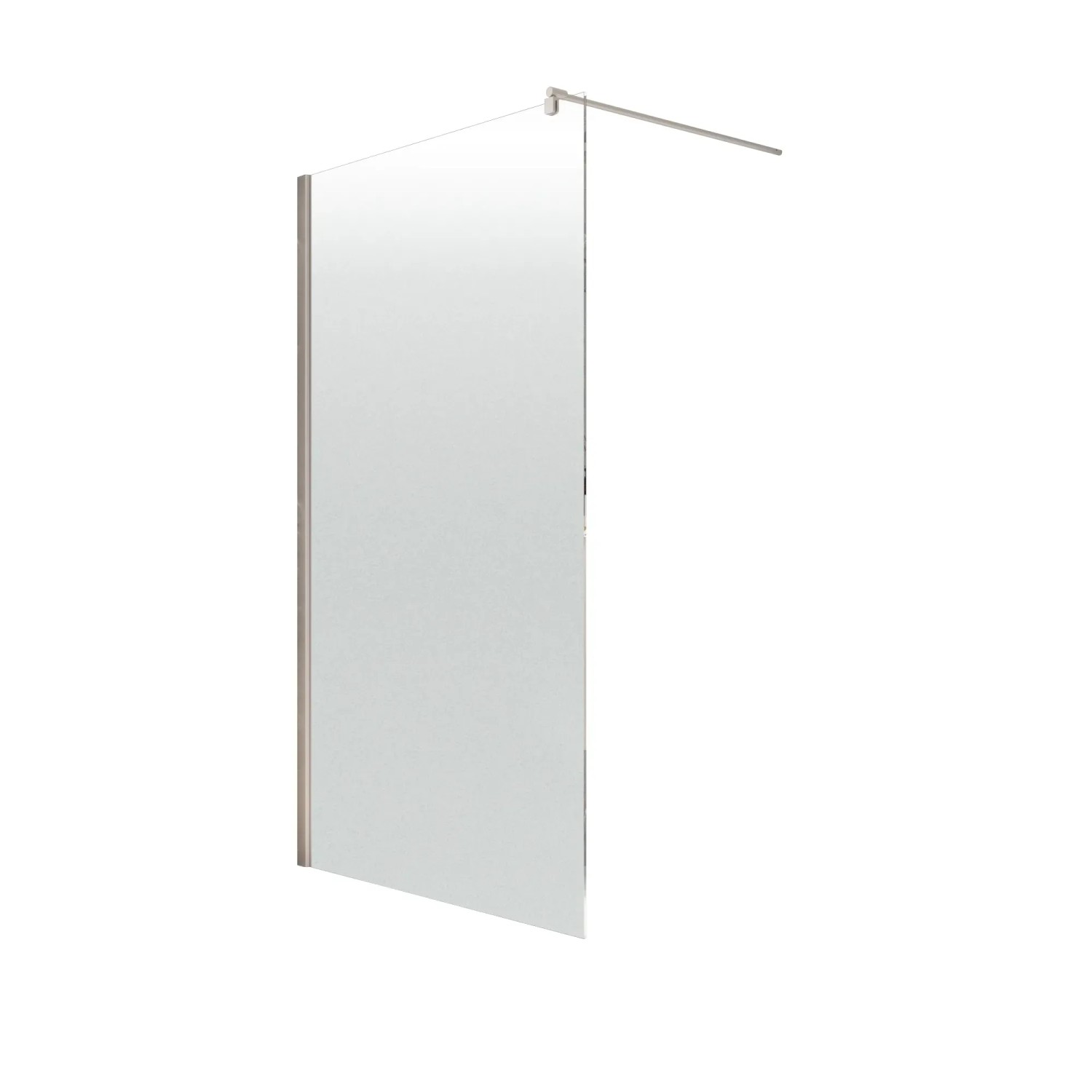 Schulte Duschwand Walk In Alexa Style 2.0 mit Bodennebel, Alunatur, 200x120 cm.