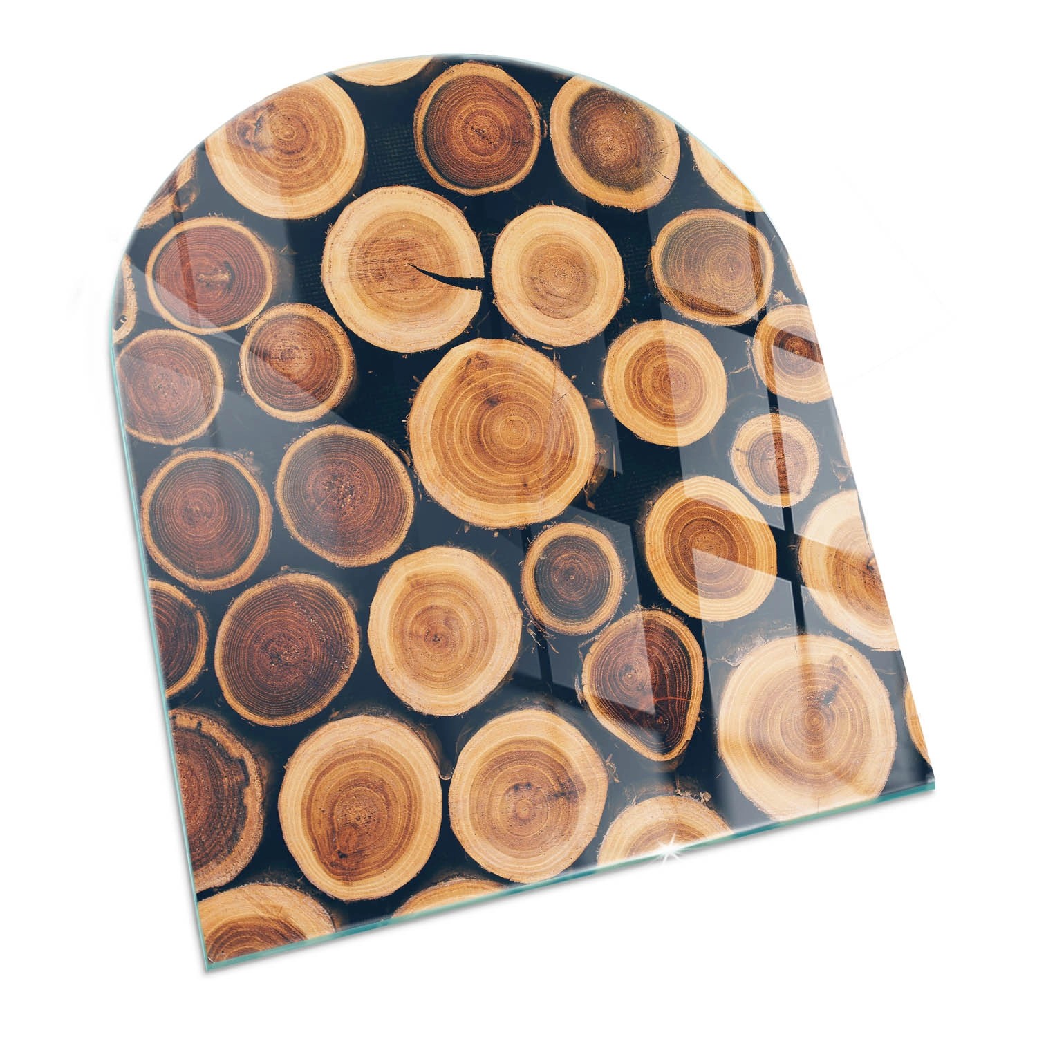 Tulup Glasplatte für Kamin Kiste mit Schnittholz Funkenschutzplatte aus Gla günstig online kaufen