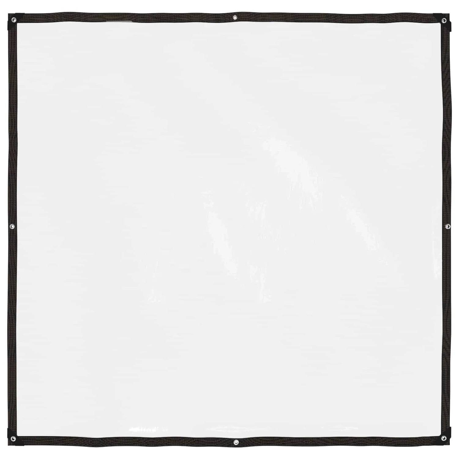 vidaXL Plane mit Ösen Transparent 2 x 2 m Polyethylen 3429309