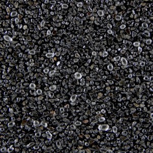 Terralith Buntsteinputz Mosaikputz BSP90 Schwarz, 2mm Körnung, Nahaufnahme.