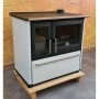 Plamen Küchenofen Holzherd 850 Glas Weiß Rechte Version und 8 kW_2