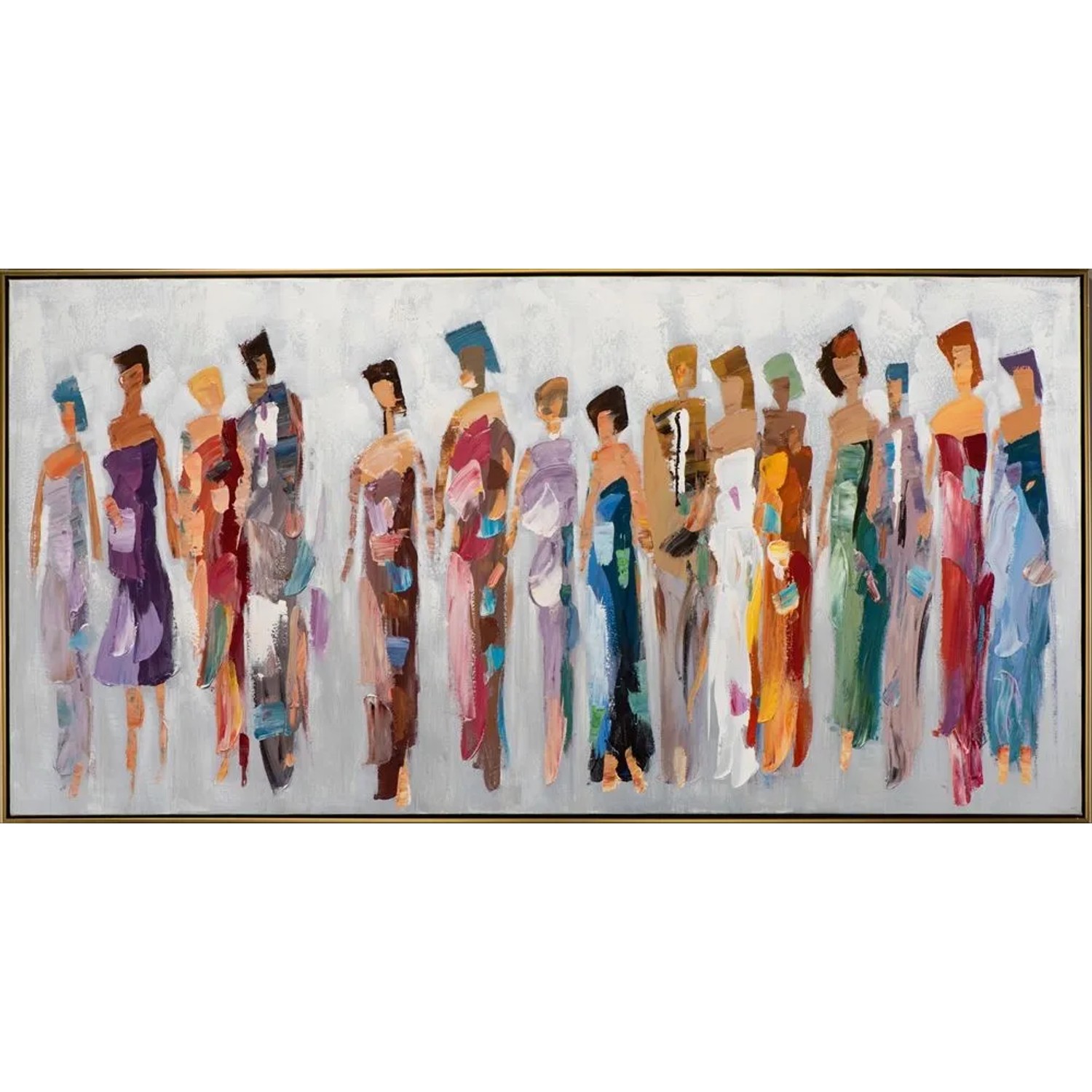 Art Universe Leinwandbild Modische Damen 72 x 142 cm