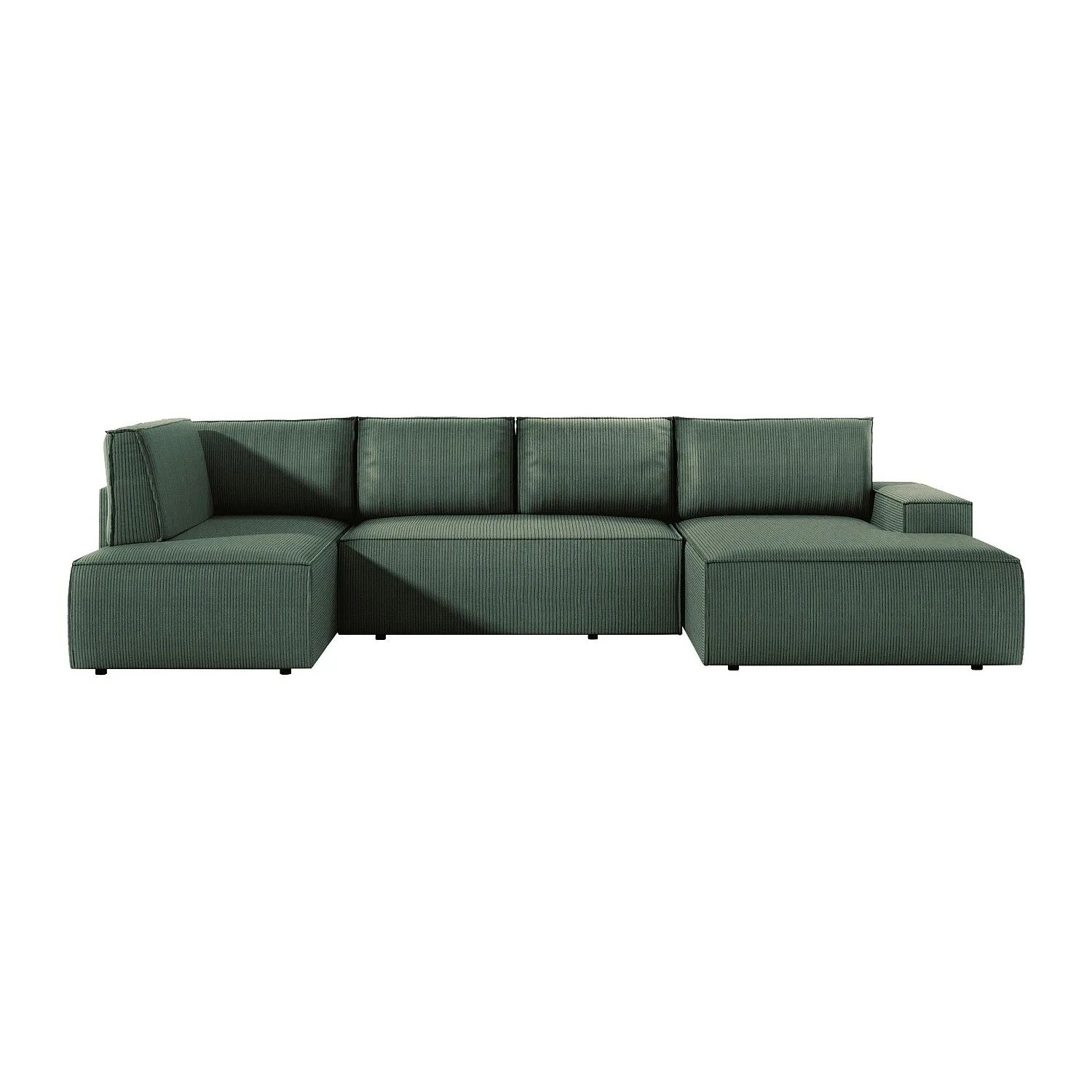 Vente-unique Schlafsofa Amelia Grün 349 cm