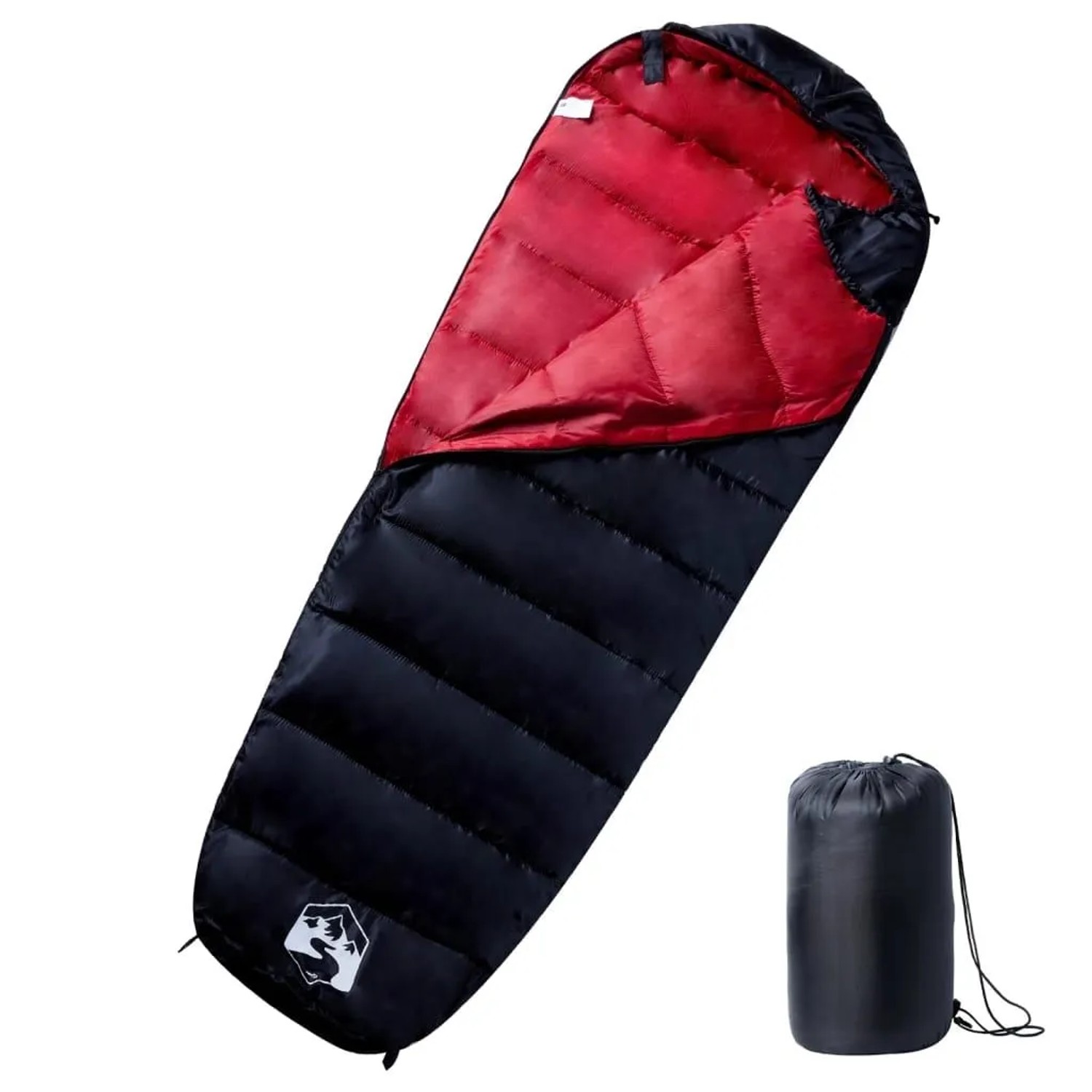 vidaXL Mumienschlafsack für Erwachsene Camping 3 Jahreszeiten 94470