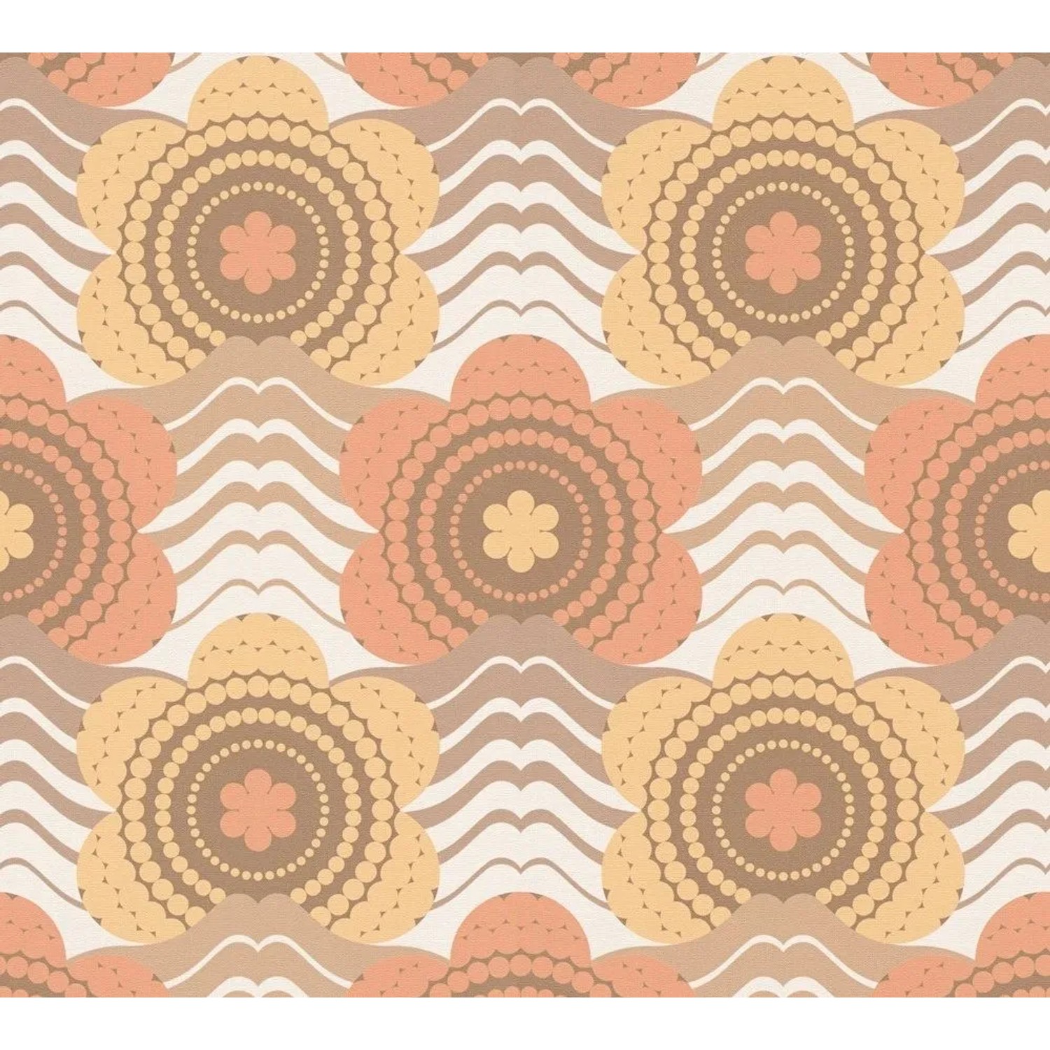 Tadessi Tapete Floral M1-No.10945 Vliestapete in Orange