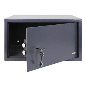 HMF 49204-11 Safe Tresor Schlüssel Möbeltresor Laptop Ordner 45 x 25 x 36 cm Anthrazit