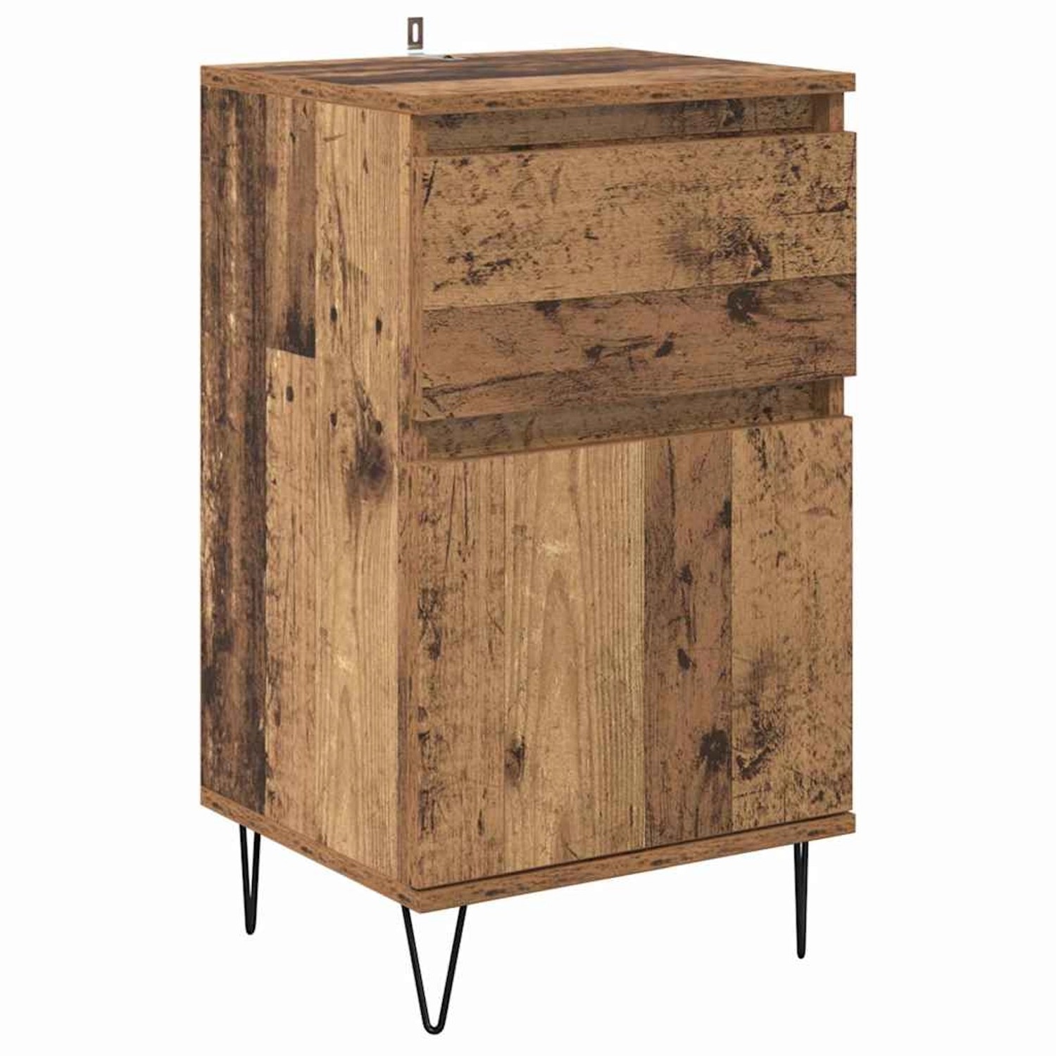 vidaXL Sideboard mit Schubladen Altholz 35 x 40 x 70 cm Holzwerkstoff 88175 günstig online kaufen