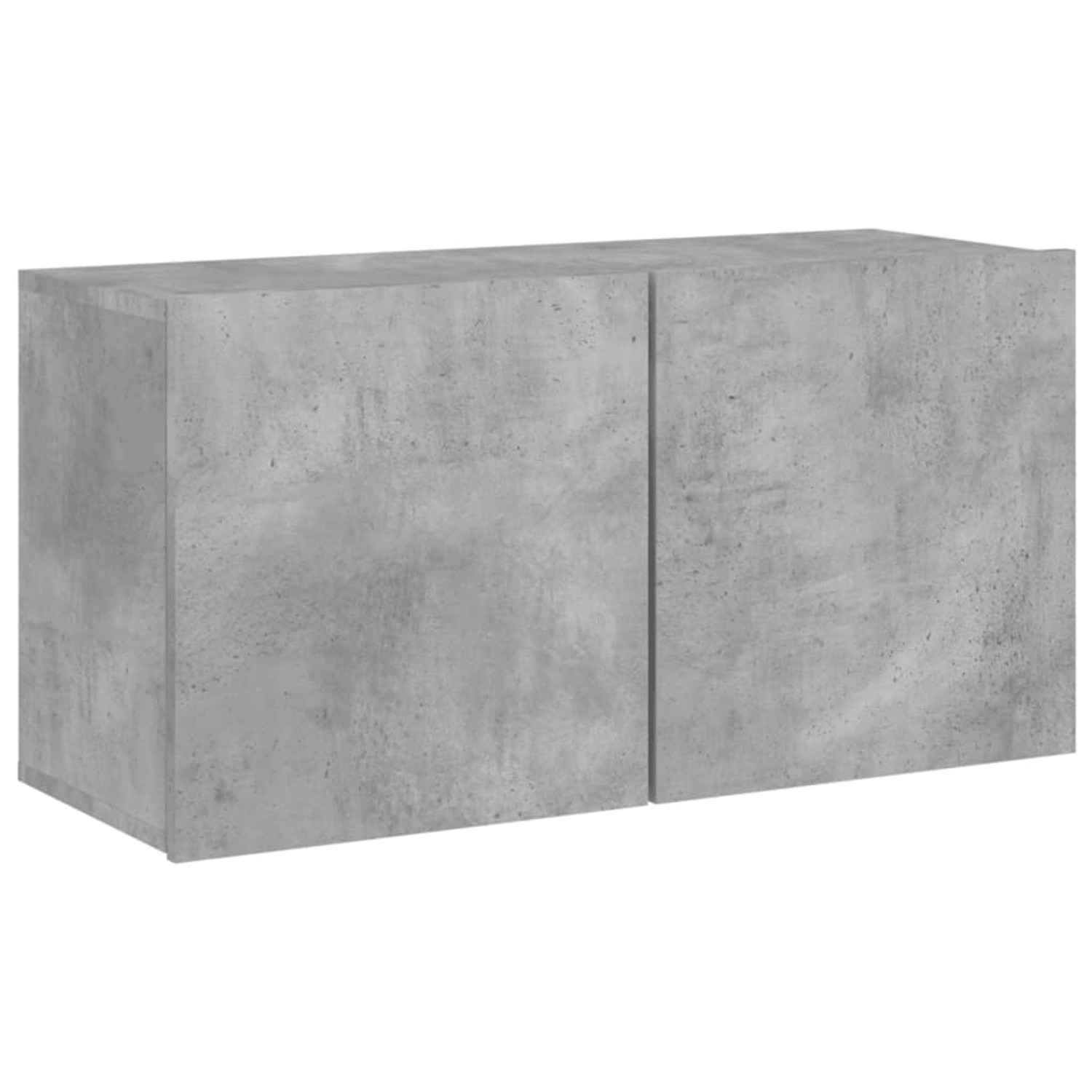 VidaXL TV-Wandschrank Betongrau 80x30x41 cm günstig online kaufen