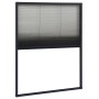 Anthrazitfarbenes Insektenschutz-Plissee für Fenster, 60x80cm, von vidaXL.