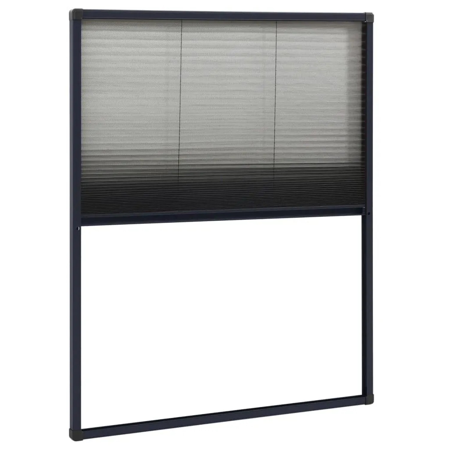 vidaXL Insektenschutz-Plissee für Fenster Aluminium Anthrazit 60x80cm 148663